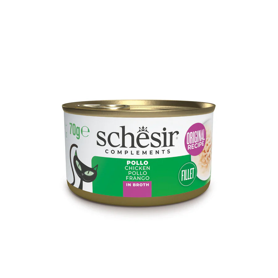 Schesir Pollo in Brodo 70g Lattina Schesir Pollo in Brodo 70g Lattina